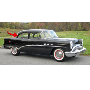 10-210V - 1954-56 Buick Oldsmobile Rear Vent Window Seal Weatherstrip