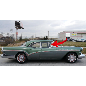 10-093V - 1957-1958 Buick & Oldsmobile Vent Window Seal Weatherstrip