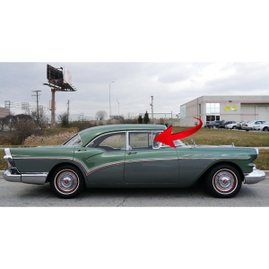 10-096V - 1957-1958 Buick Oldsmobile Vent Window Division Seals Weatherstrips