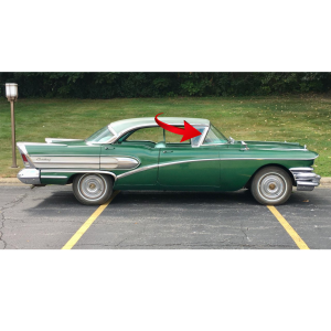 10-099V - 1958 Buick Oldsmobile Vent Window Seals Weatherstrips