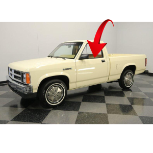 10-334X - 1987-1996 Dodge Dakota Outer Beltline Weatherstrips AKA Sweepers Fuzzies Felts