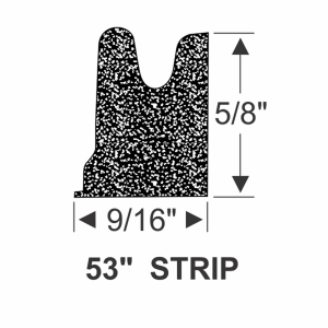 1964 1965 Lincoln Continental Finish Panel to Package Tray Weatherstrip