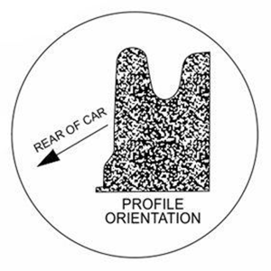 1964 1965 Lincoln Continental Finish Panel to Package Tray Weatherstrip