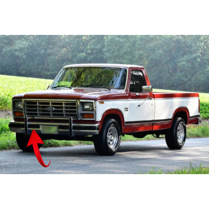 E0TZ-17C829-A - 1980-1986 Ford Truck Front Bumper Pad