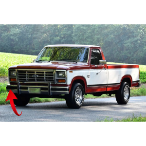 E0TZ-17K833-A - 1980-1986 Ford Truck Front Bumper Pad Outer