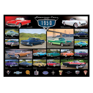 PZ-016P - American Cars of the 1950s Jigsaw Puzzle