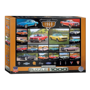 American Cars of the 1960's Jigsaw Puzzle - 1000 pc.