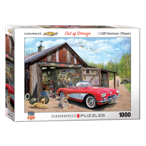 1959 Corvette "Out of Storage" Jigsaw Puzzle - 1000 pc.