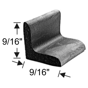 General Use Sponge Rubber Extrusion Seal - 9/16" x 9/16" - FREE SAMPLES