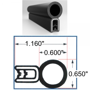 Top Bulb Seal - 0.60" Bulb - FREE SAMPLE