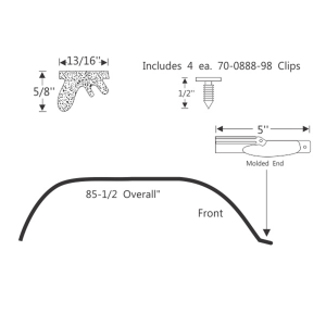 Metro Moulded Parts - Roof Rail Seal - Image 3