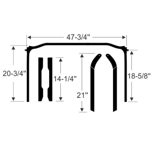 Metro Moulded Parts - Convertible Top Seal Kit - 5 Piece - Image 2