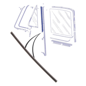 Back Edge of Vent Window Seal