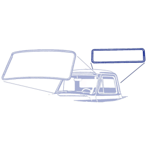 Dennis Carpenter - Back Window Seal - With Trim Groove - Image 2