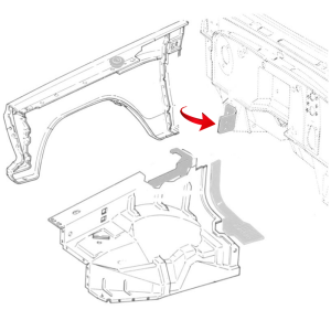 Rubber The Right Way - Front Fender Apron to Firewall Panel Strip - Image 2