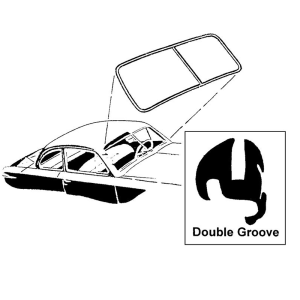 Dennis Carpenter - Windshield Seal - DOUBLE Groove For Trim - Image 2