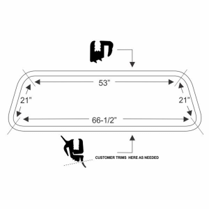 Steele Rubber - Windshield Seal - Image 2