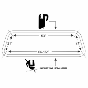Steele Rubber - Windshield Seal - Image 2
