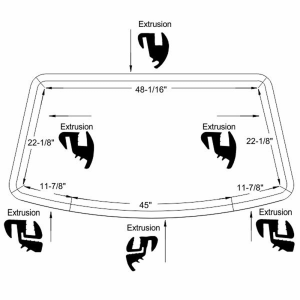 Steele Rubber - Windshield Seal - Image 2