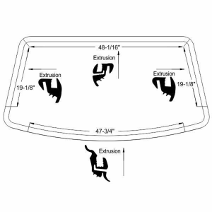 Steele Rubber - Windshield Seal - Image 2