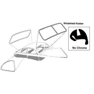 Dennis Carpenter - Windshield Seal - No Trim Groove - Image 3
