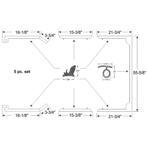 Steele Rubber - Convertible Top Seal - Complete 5 Piece Kit - Image 2