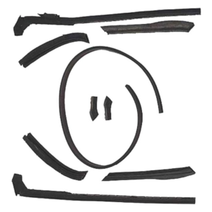 Convertible Top Weatherstrip - Complete 9 Piece Kit