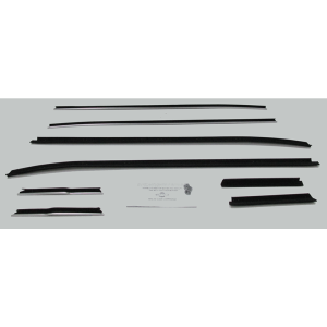 Beltline / Anti-Rattler Weatherstrip - 8 Piece Complete Kit