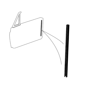 Lower Back of Door Glass Run Channel