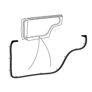 Dennis Carpenter - Door Seal Kit - Rear - Image 2