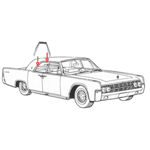 Steele Rubber - Roof Rail Seal - Over Rear Doors - Image 4