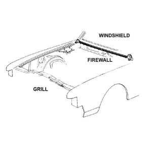 Steele Rubber - Hood to Cowl Seal - 3 Piece - Image 8