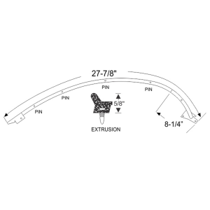 Steele Rubber - Front Door Front Edge Seal - Image 6