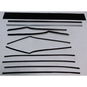 Beltline Weatherstrip & Window Channel - 12 Piece Complete Kit