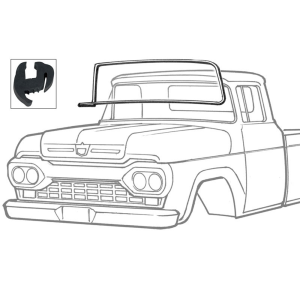 Dennis Carpenter - Windshield Seal - Without Trim Groove - Image 2