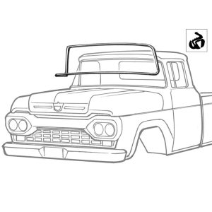 Dennis Carpenter - Windshield Seal - With Trim Groove - Image 2