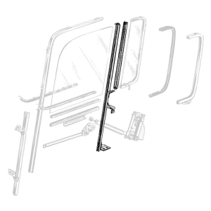 Dennis Carpenter - Vent Window Division Bar Assembly - Complete LH - Image 2