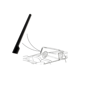 Front Of Door Seal - Goes Up Windshield Post