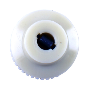 Dennis Carpenter - Radio Knob - White With Silver Insert - Image 4