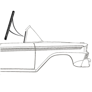 Dennis Carpenter - Hinge Pillar / Windshield Post Seal - Image 2