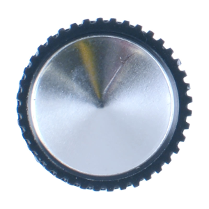 Dennis Carpenter - Headlight Switch Knob With Shaft - Black With Silver Insert - Image 3