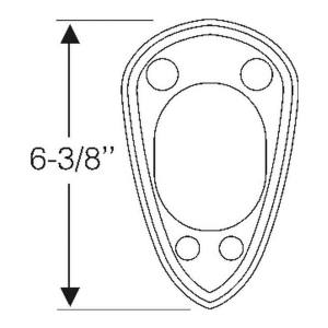 Steele Rubber - Air Intake Scoop Mounting Pad - Image 2