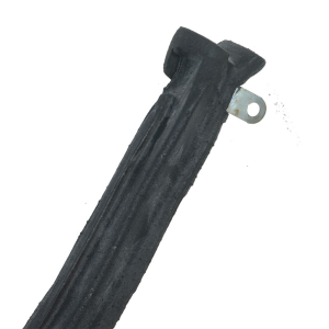 1963 and 1964 Ford and Mercury door seal molded end with metal retainer.