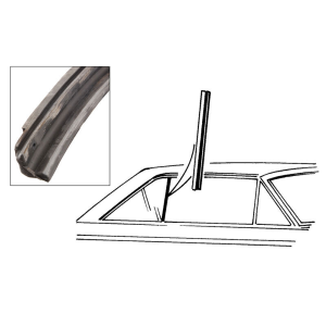 1963-65 Ford Falcon and Mercury Comet quarter window seal kit.
