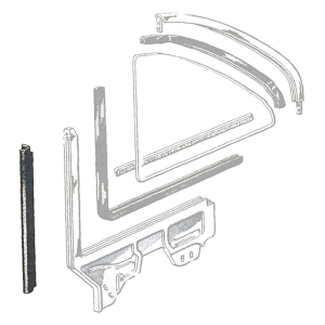 Dennis Carpenter - Quarter Window Leading Edge Seals - Image 2