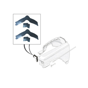 1963-1964 Mercury fender splash apron seal kit installation location.