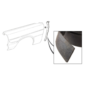 1966 Ford cowl to fender seal kit installation location.