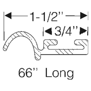 1950-58 Cadillac and Oldsmobile hood to cowl seal dimensions.