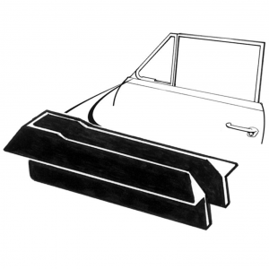 1949-52 Mercury vent window foot seal kit installation location.