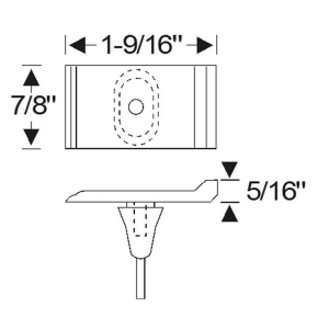 1963-66 Oldsmobile hood to fender ledge bumper dimensions.